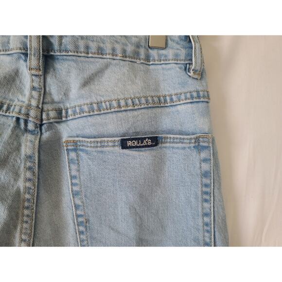 ROLLA'S Womens Comfort Sky Blue Original High Rise Straight Jeans 27 - Picture 11 of 11